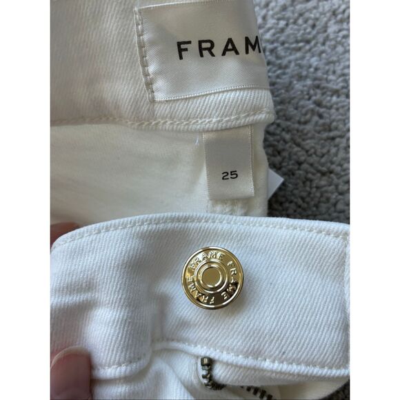 NWT FRAME Le Palazzo Crop Jeans, au natural, $278 Sz 25, G31 - Picture 10 of 11